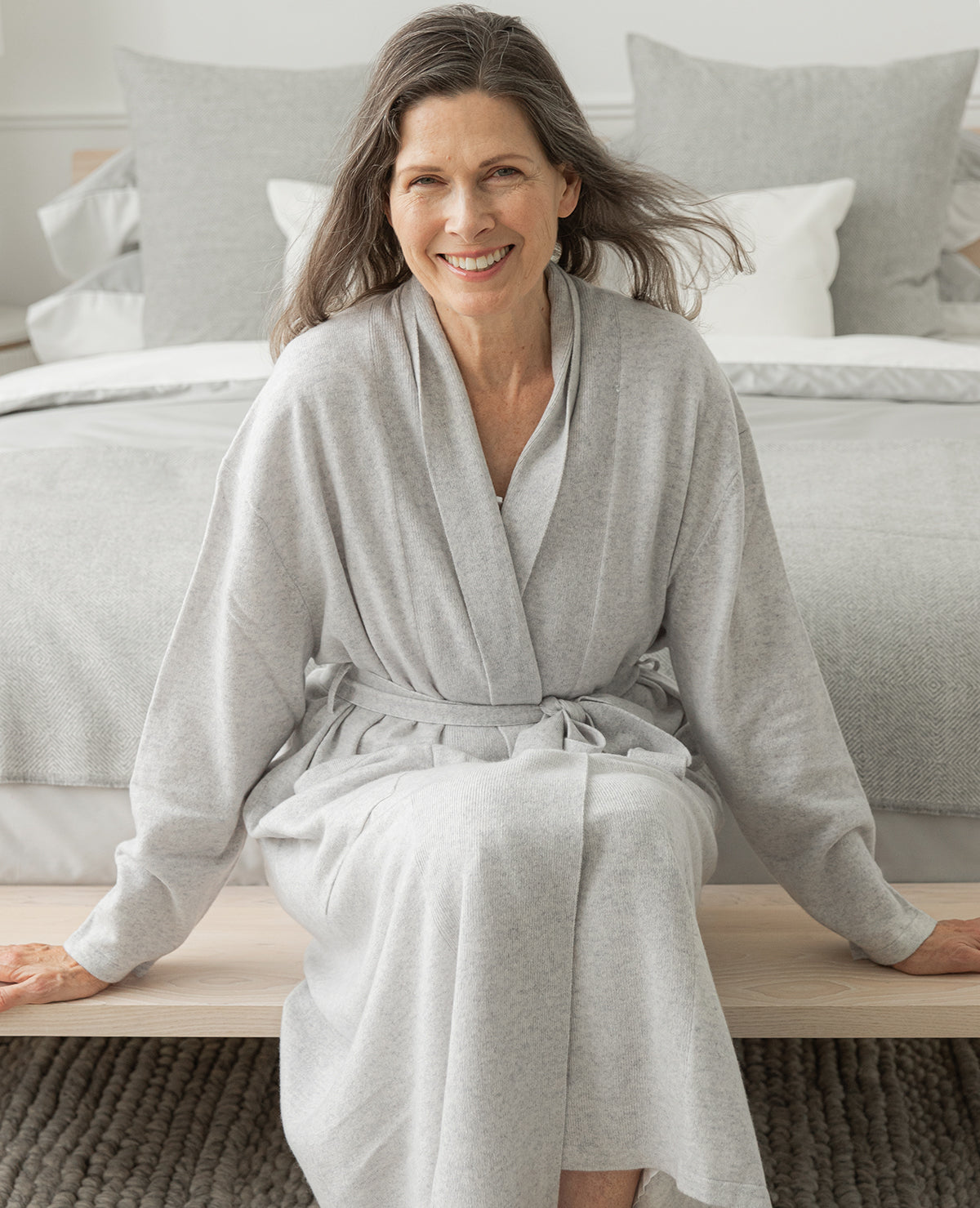 Robes | Carina Organic Pima Cotton Robe | Au Lit Fine Linens