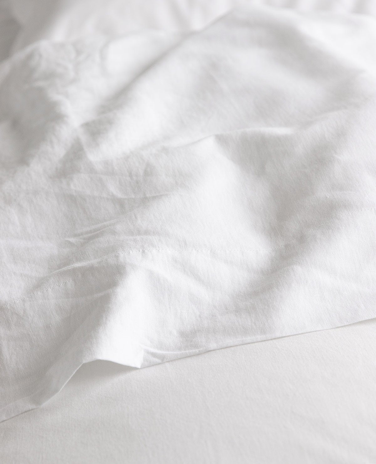 Washed 100% Linen White